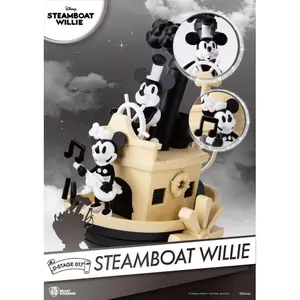 Figurine Beast Kingdom Toys Steamboat Willie Diorama D-Stage Mickey & Minnie image-1