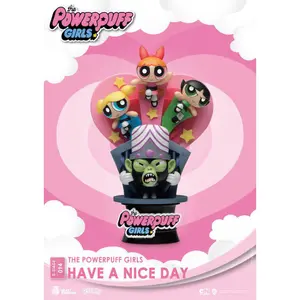 New version figurine Beast Kingdom Toys The Powerpuff Pvc D-Stage Have A Nice Day image-0