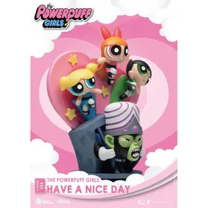 New version figurine Beast Kingdom Toys The Powerpuff Pvc D-Stage Have A Nice Day image-1