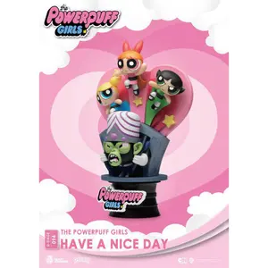 New version figurine Beast Kingdom Toys The Powerpuff Pvc D-Stage Have A Nice Day image-3