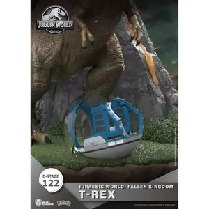 Figurine Beast Kingdom Toys Jurassic World: Fallen Kingdom D-Stage Diorama T-Rex image-5