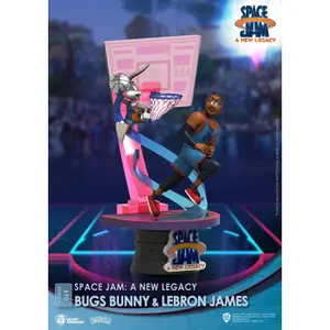 Pvc figurine Beast Kingdom Toys Space Jam: A New Legacy diorama D-Stage Bugs Bunny & Lebron James New Version image-2