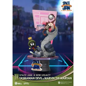 Pvc figurine Beast Kingdom Toys Space Jam: A New Legacy diorama D-Stage Tasmanian Devil & Marvin The Martian New Version 15 cm image-1