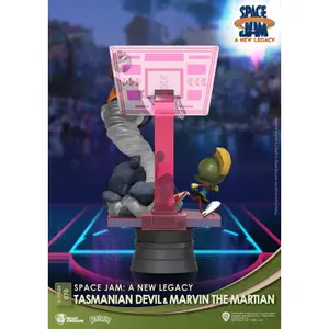 Pvc figurine Beast Kingdom Toys Space Jam: A New Legacy diorama D-Stage Tasmanian Devil & Marvin The Martian New Version 15 cm image-3