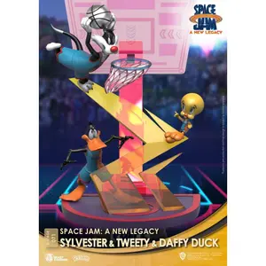 Pvc figurine Beast Kingdom Toys Space Jam: A New Legacy diorama D-Stage Sylvester & Tweety & Daffy Duck New Version 15 cm image-5