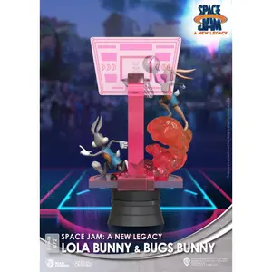 Pvc figurine Beast Kingdom Toys Space Jam: A New Legacy diorama D-Stage Lola Bunny & Bugs Bunny New Version image-3