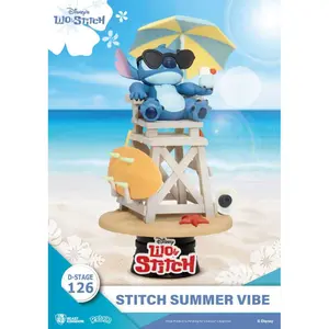 Diorama beeldje Beast Kingdom Toys Disney D-Stage Stitch Summer Vibe