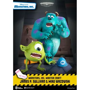 Monsters and company figurine Beast Kingdom Toys Master Craft James P. Sullivan & Mike Wazowski image-4