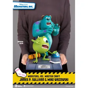 Monsters and company figurine Beast Kingdom Toys Master Craft James P. Sullivan & Mike Wazowski image-5