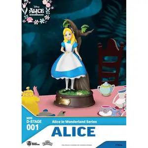 Pvc figure of Alice in Wonderland Beast Kingdom Toys Mini Diorama Stage image-0