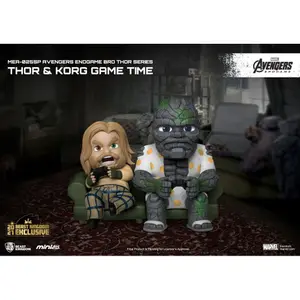 Figurine Beast Kingdom Toys Avengers: Endgame figurine Mini Egg Attack Bro Thor & Korg Game Time heo EMEA Exclusive image-1