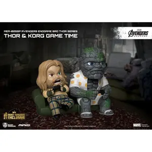 Figurine Beast Kingdom Toys Avengers: Endgame figurine Mini Egg Attack Bro Thor & Korg Game Time heo EMEA Exclusive image-2
