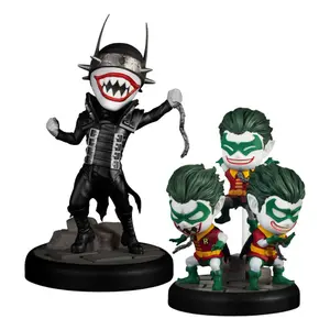 Set of 2 dc comics minifigures Beast Kingdom Toys Egg Attack Dark Nights: Metal The Batman Who Laughs & Robin Minions image-0