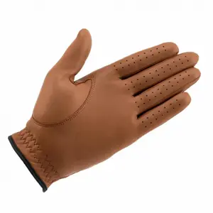 Golfhandschuh rechte Hand Frau Beaver Golf Original Cognac image-1