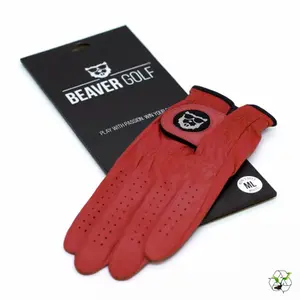 Golfhandschuh linke Hand Beaver Golf Original Red Velvet image-1