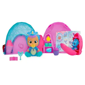 Doll Bebés Llorones Lágrimas Mágicas+Mascota Dino - 8 Acc. image-1