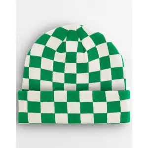 Checked beanie Beechfield image-0