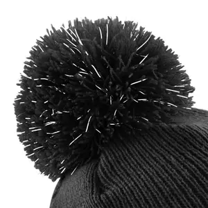 Reflective pom-pom hat for kids Beechfield image-1