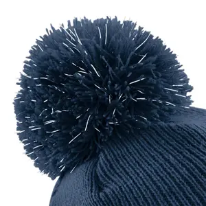 Reflective pom-pom hat for kids Beechfield image-2