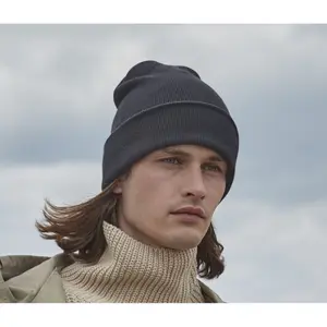 Recycled polyester beanie Beechfield Original Cuffed image-1