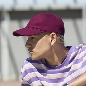 Brushed Twill Cotton Baseball Cap Beechfield image-1