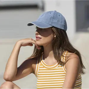 Baseball cap Beechfield denim image-4