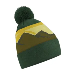 Peaks pom pom hat Beechfield Mountain Peaks image-0