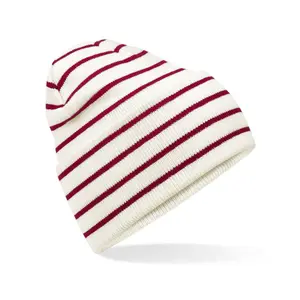 Striped hat with flap Beechfield Original image-0