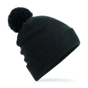 Hat with fleece pompom inside Beechfield image-0