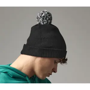 Recycled polyester beanie Beechfield Snowstar image-1