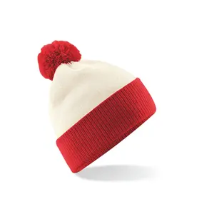 Bonnet bicolore Beechfield Snowstar image-0