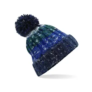 Bonnet with pompon Beechfield Corkscrew image-0