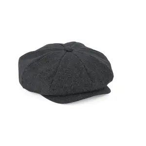 Wool newsboy baseball cap Beechfield Melton image-0