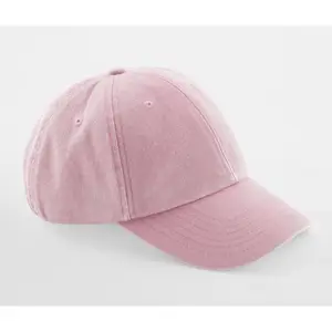 Verstellbare Baseball Kappe Kinder Beechfield Low Profile Vintage image-1