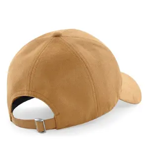 6-panel faux suede baseball cap Beechfield image-1