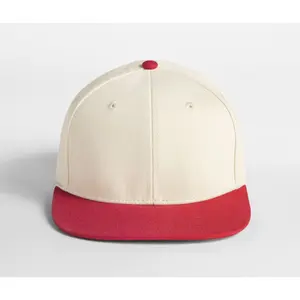 6-panel baseball cap Beechfield Contrast Flat Peak image-2