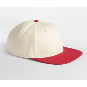 6-panel baseball cap Beechfield Contrast Flat Peak image-1