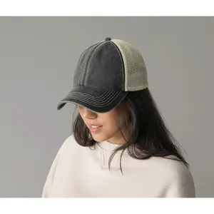 Trucker cap 6 panels Beechfield Vintage image-3