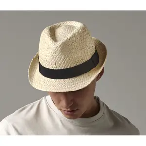 Straw hat Beechfield Festival Trilby image-1