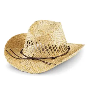 Cowboy straw hat Beechfield image-1
