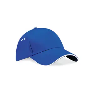 5-panel cap with contrasting color sandwich Beechfield Ultimate image-0
