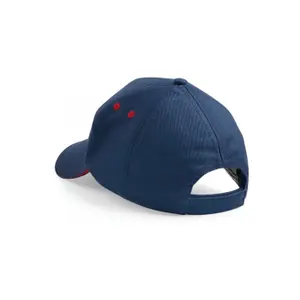 5-panel cap with contrasting color sandwich Beechfield Ultimate image-1