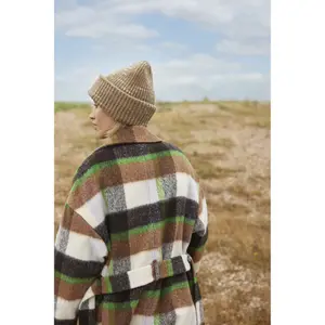 Chunky knit patch beanie Beechfield image-2