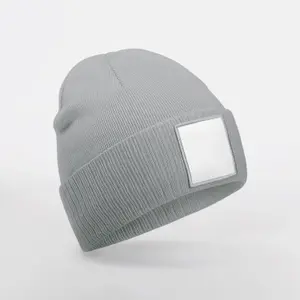 Hat with patch applied Beechfield image-0