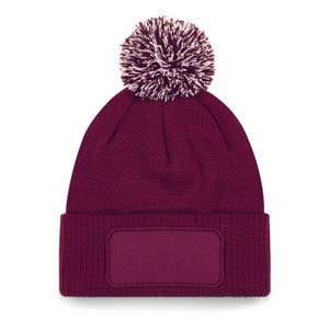 Beanie pom pom Beechfield Patch Snowstar