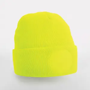 Round patch beanie Beechfield image-1