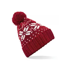 Jacquard beanie Beechfield Snowstar image-0