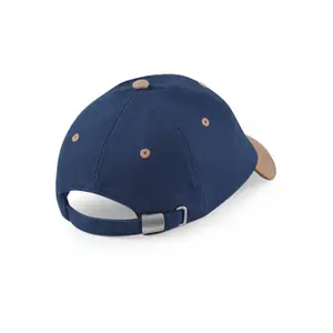 6-panel low profile brushed cotton cap Beechfield image-1