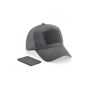 5-panel cap with removable patch Beechfield image-0