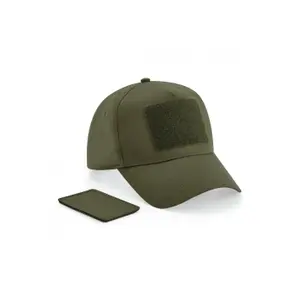 5-panel cap with removable patch Beechfield image-0